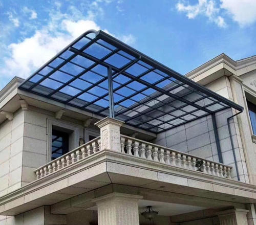 钢化玻璃阳光棚
